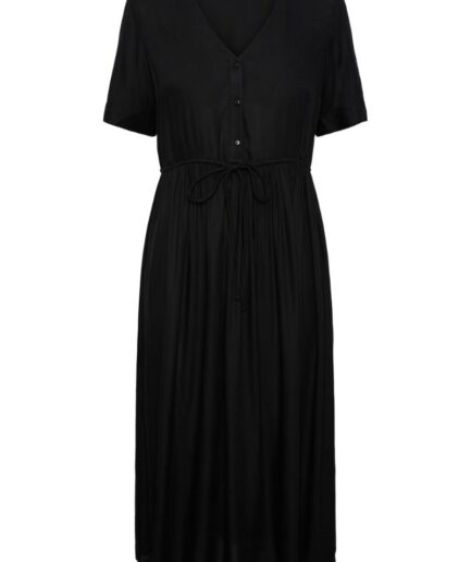 Pieces  Kjole  PC Tala Ss String Midi Dress Wvn Noos Bc  Black