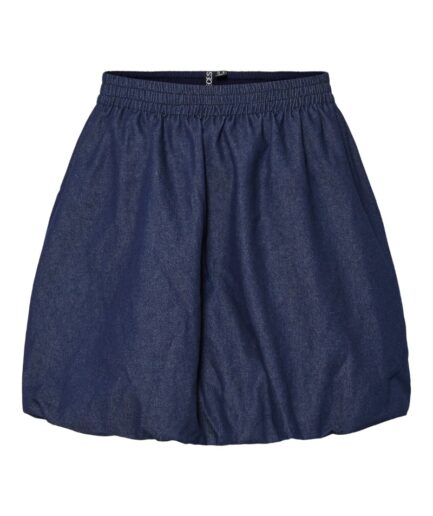 Pieces  Nederdel  PC Juliet Hw Short Balloon Skirt  Dark Blue Denim