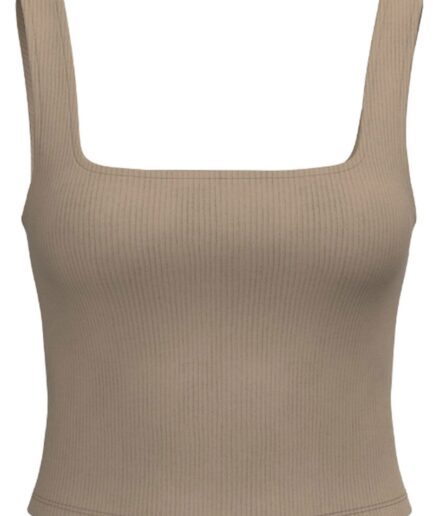 Pieces  Top  PC Nukisa Cropped Tank Top  Indian Tan