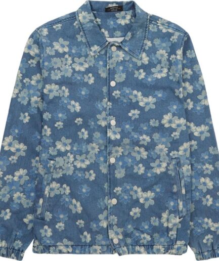 Pleasures Now Garden Denim Coach Jacket Denim