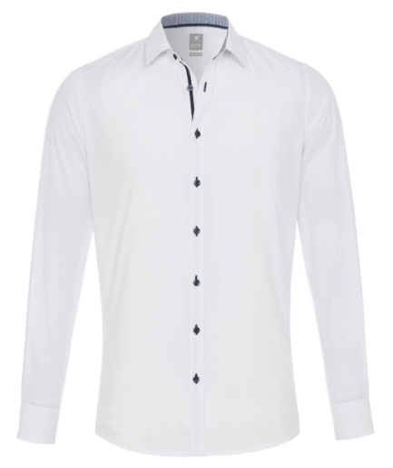 Pure Ekstra Slim Fit Stretch Skjorte  WhiteLarge