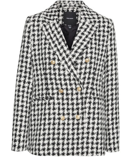 VERO MODA dame  Black White Houndstooth