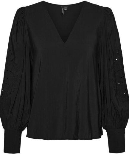 VERO MODA dame bluse VMSANI  Black