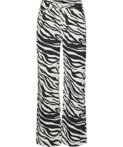 Vero Moda dame jeans VMTESSA  Bright White BLACK Z EBRA