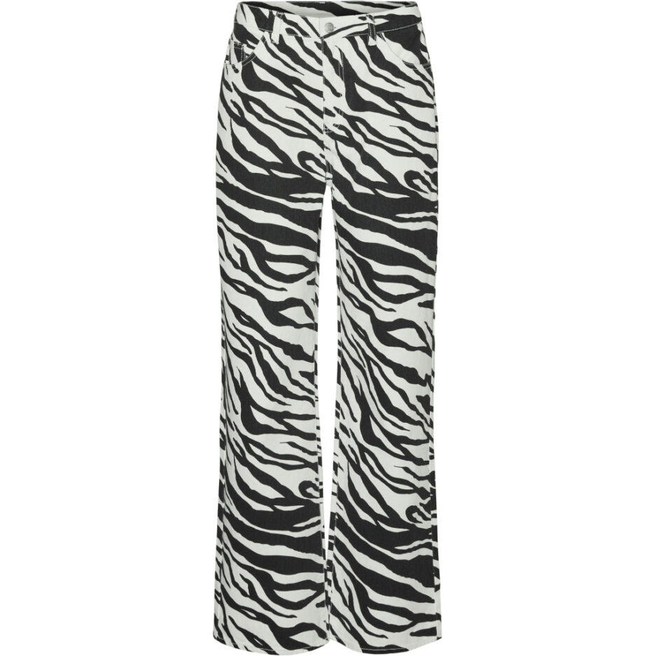 Vero Moda dame jeans VMTESSA  Bright White BLACK Z EBRA