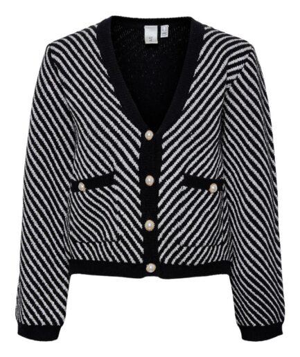 YAS  Cardigan  Yascharla Ls Sequin Knit Cardigan  Black