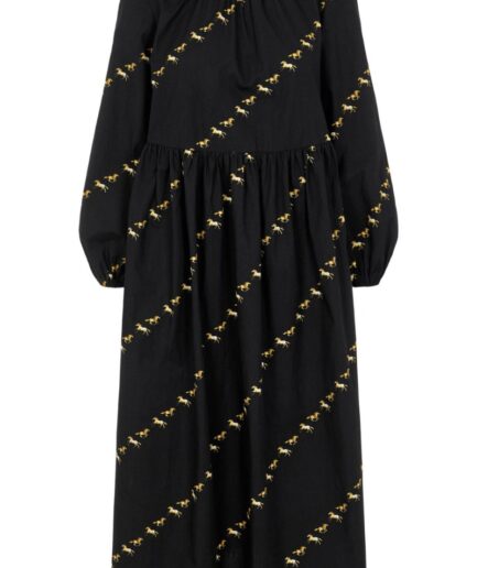 YAS  Kjole  Horse  Midi Dress  Black