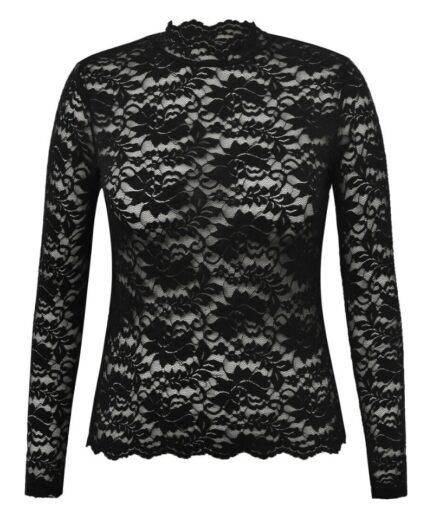 AView  Bluse  Flora Lace Blouse  Black