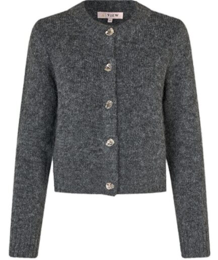 AView  Cardigan  Audrey Knit Cardigan  Dark Grey