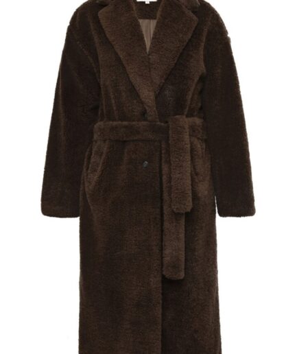 AView  Jakke  Teddy Long Coat  Brown