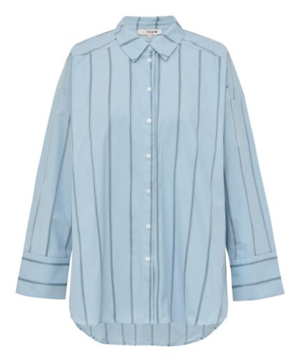 AView  Magnolia Stripe Shirt  Light Blue