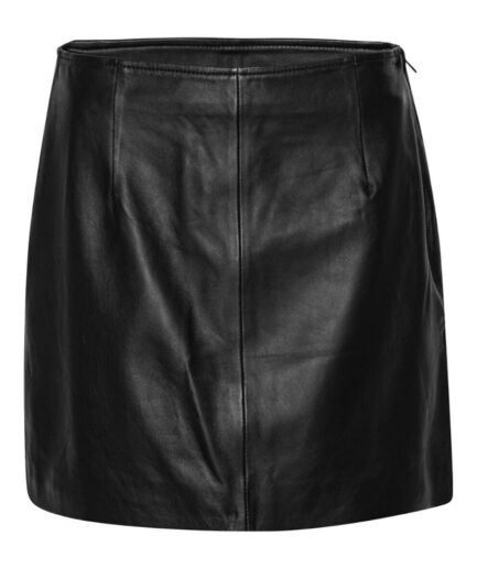 AView  Nederdel  Stephanie Leather Skirt  Black