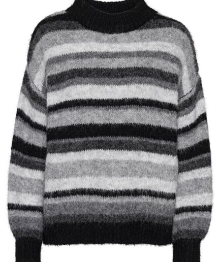 AView  Strik  Patrisia Knit Pullover  BlackGrey