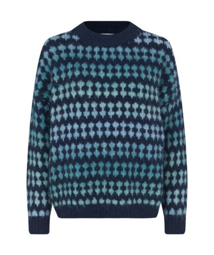 AView  Strik  Patrisia Knit Pullover  Bluenavy