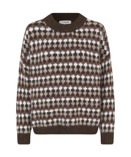 AView  Strik  Patrisia Knit Pullover  BrownSand