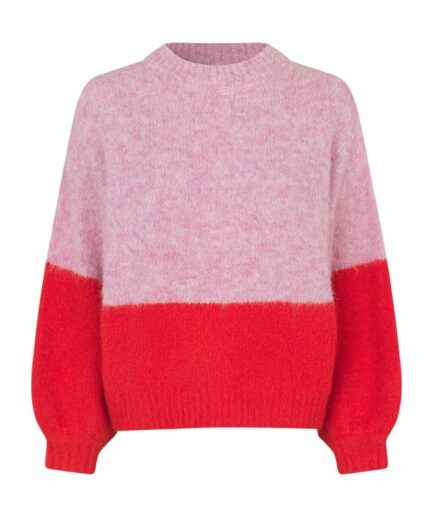 AView  Strik  Patrisia New Block Knit  Rosered