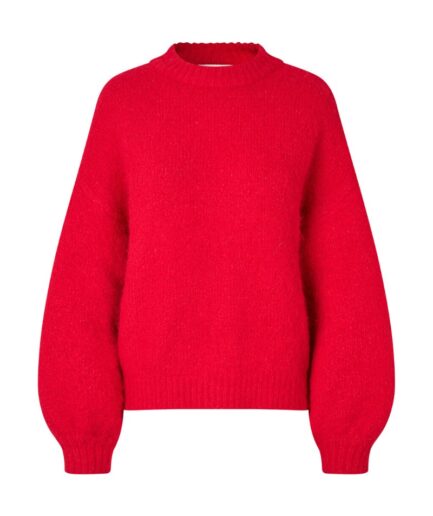 AView  Strik  Patrisia Solid Knit Pullover  Red