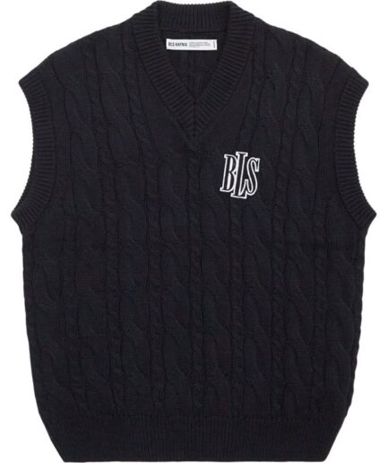 Bls Knit Vest Navy