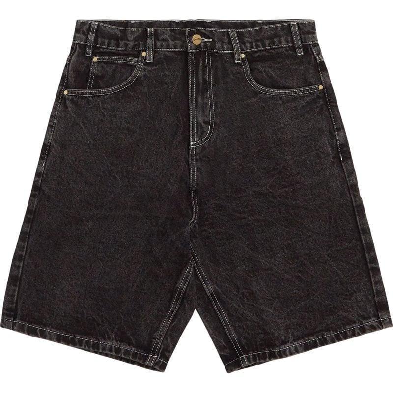 Butter Goods Applique Denim Shorts Grå