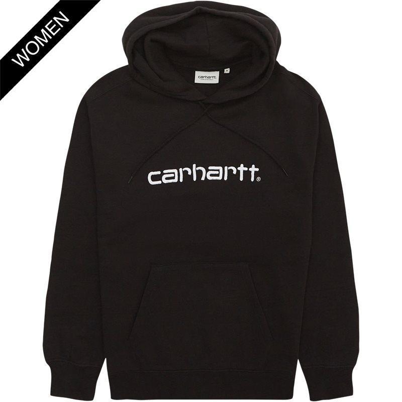 Carhartt Women W Hooded Carhartt Sweatshirt I Black