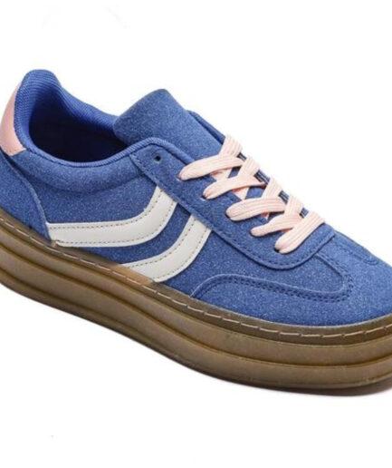 Claudette dame sneakers   Blue