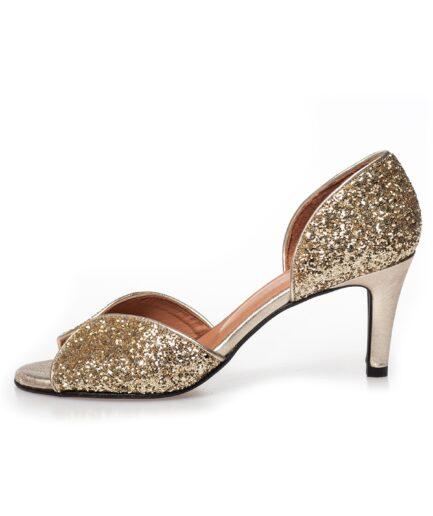 Copenhagen Shoes My Diamonds Stiletto Cs Farve: Guld Glitter Størrelse:  Dame