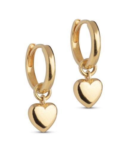 Enamel  Øreringe  Amore Hoops  Guld