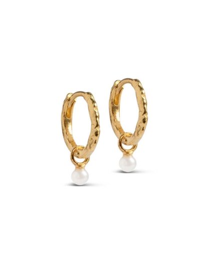 Enamel  Øreringe  Copenhagen Hoops  Belle Pearl Pearl