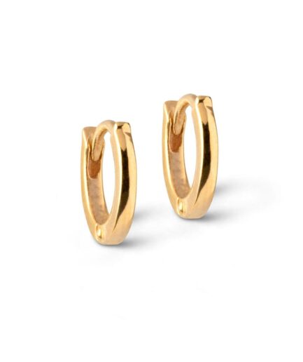 Enamel  Øreringe   Hoops Chunky Classic  mm  Gold