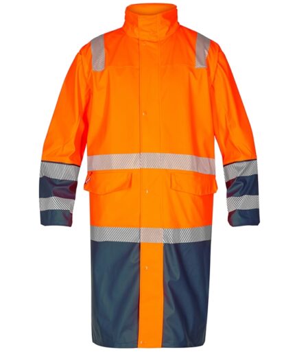 Feengel Safety Lang Regnjakke  Orangemarinel