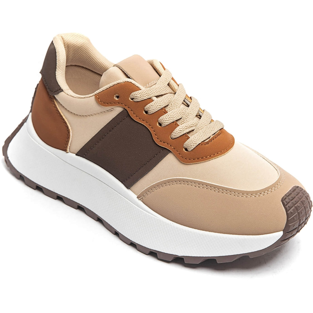 Genevieve dame sneakers   Brown