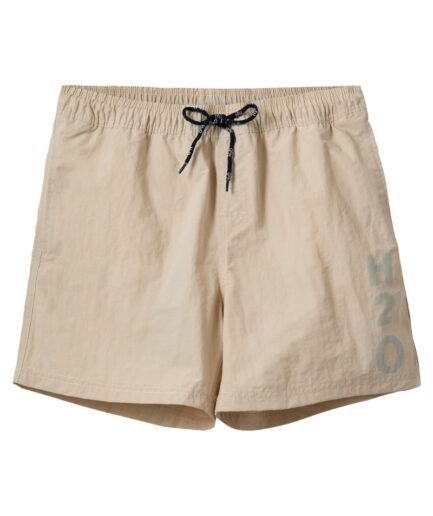 HO  Shorts  Leisure Logo Swim Shorts  Beige