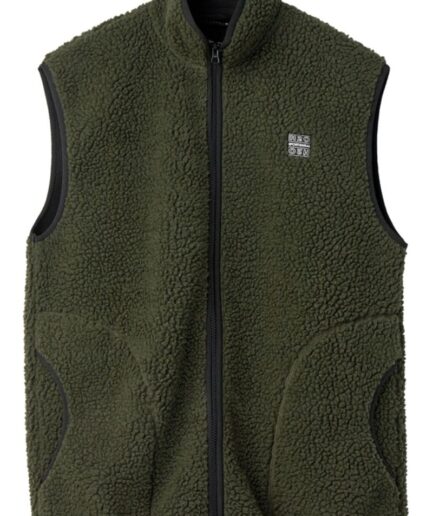 HO  Vest  Basic Langli Pile Waist Coat  Army