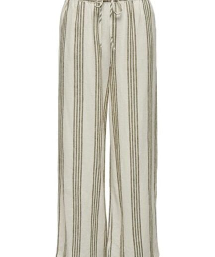 JDY  Bukser  JDY Say Striped HW Wide Pant  Turtledove