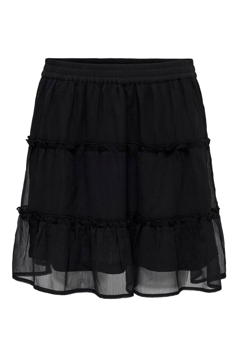 JDY  Nederdel  JDY Melly Skirt Wvn  Black