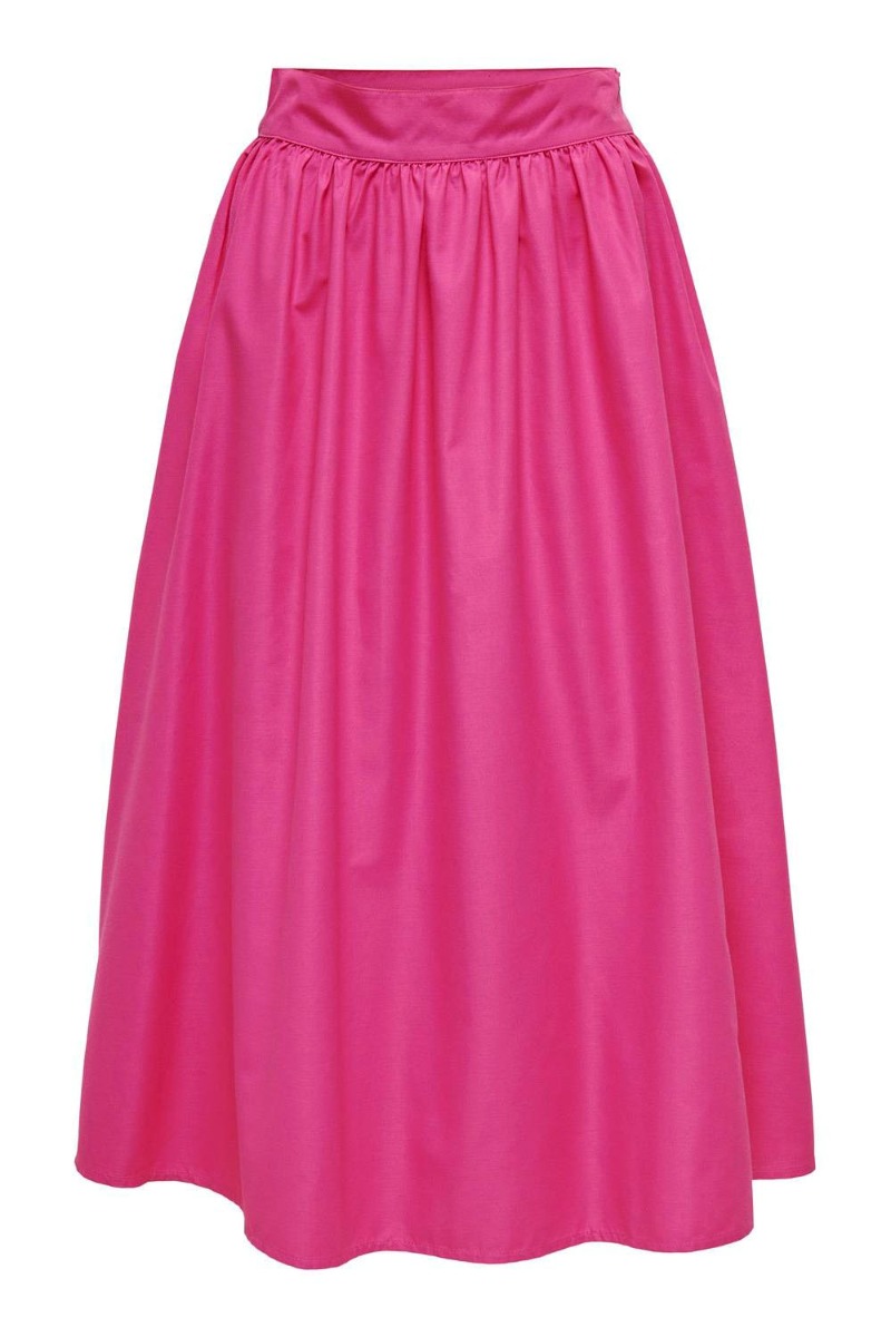 JDY  Nederdel  JDY Selena Hw Midi Skirt Wvn  Fuchsia Purple