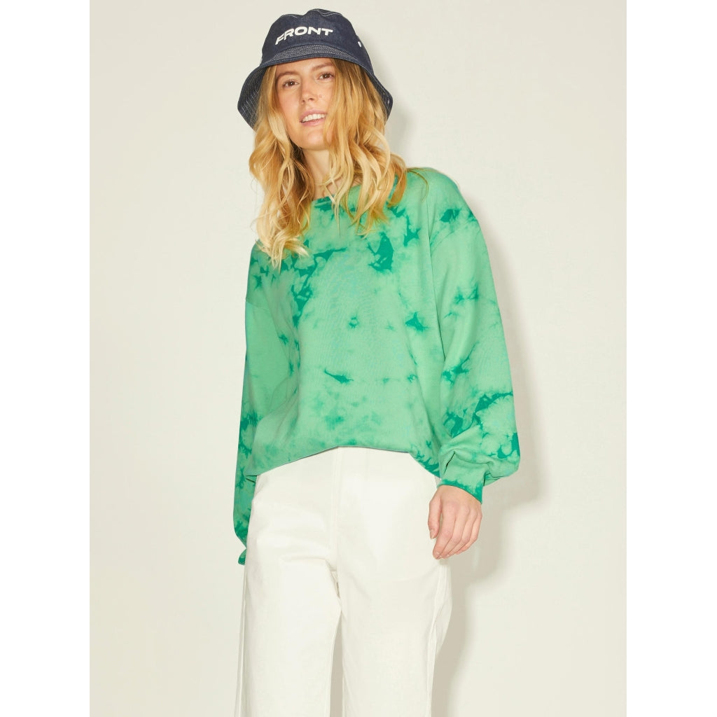 JJXX dame sweatshirt JXTAYLOR  Absinthe Green Tie Dye Jolly Green