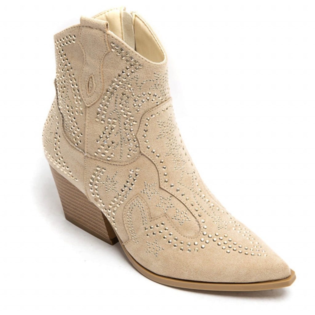 Jacqueline dame cowboystøvler A  Beige