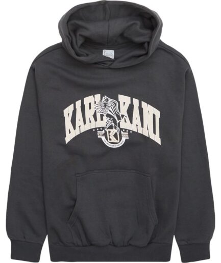 Karl Kani Og Eagle Print Hoodie Antrasite