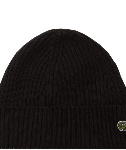 Lacoste  Rib Knit Brushed Beanie