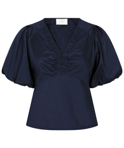 Neo Noir  Bluse  Irina Poplin Blouse  Navy