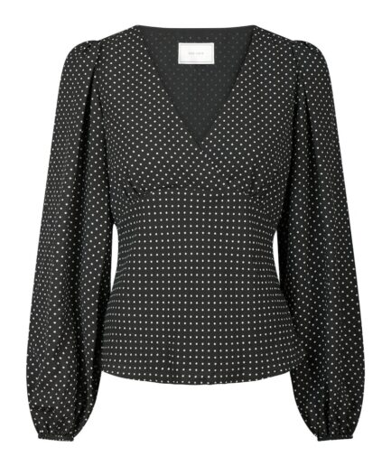 Neo Noir  Bluse  Jane Dot Blouse  Black