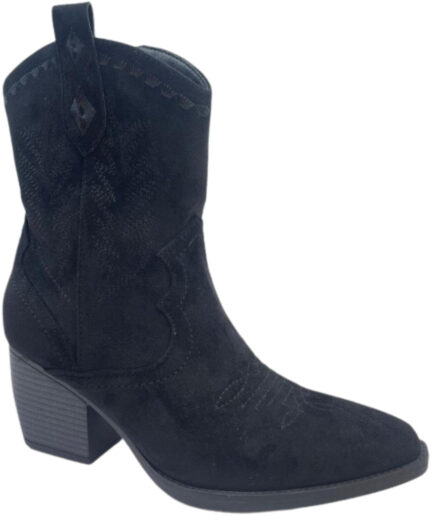 Noelle dame cowboystøvler   Black