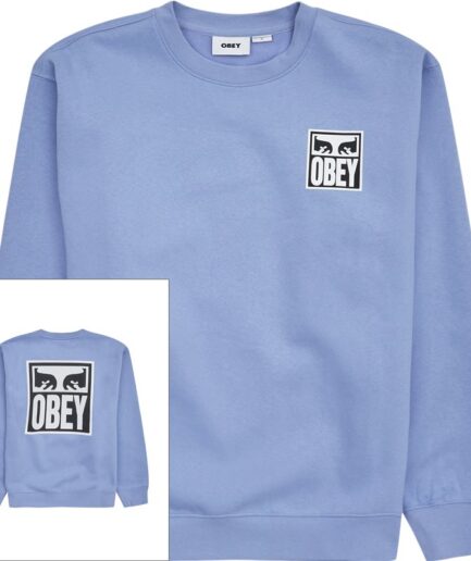 Obey Obey Eyes Icon Crewneck Lilla