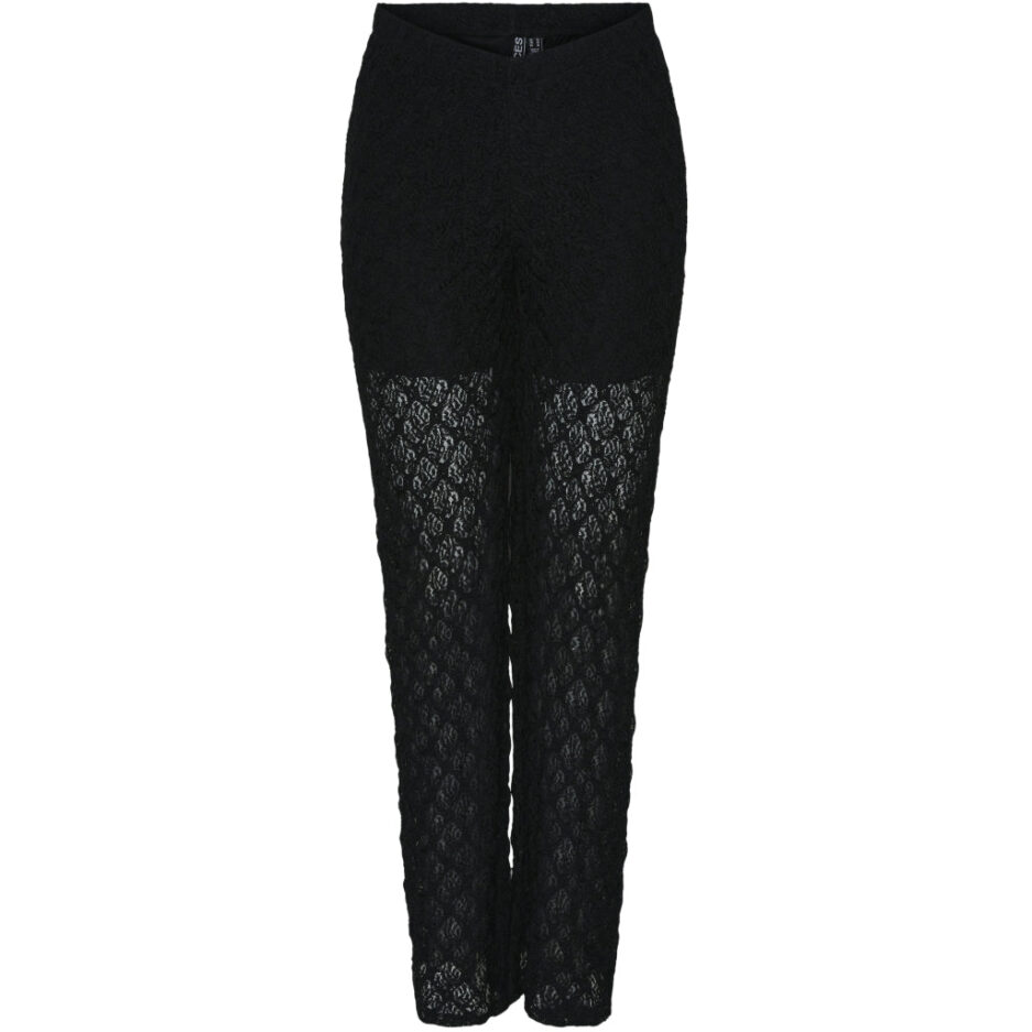 PIECES X DITTE ESTRUP X CILLE FJORD PCGAYA LACE PANTS  Black