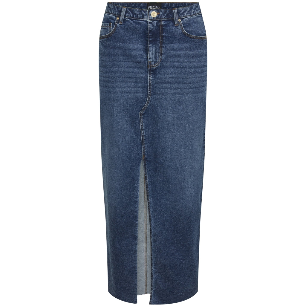 PIECES dame nederdel PCJESSIE  Medium blue denim