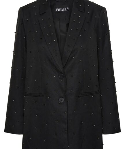 Pieces  Blazer  PC Ru Ls Embelish Blazer  Black