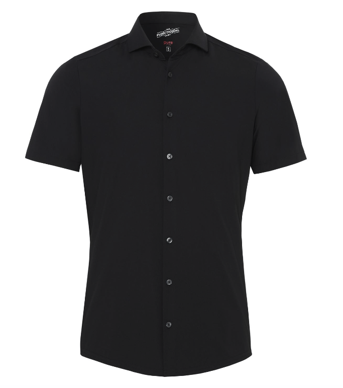 Pure Functional Kortæmet Skjorte  Blacks