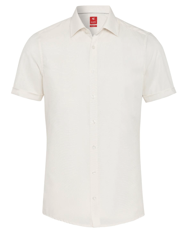 Pure Slim Fit Kortæmet Skjorte  BeigeXsmall