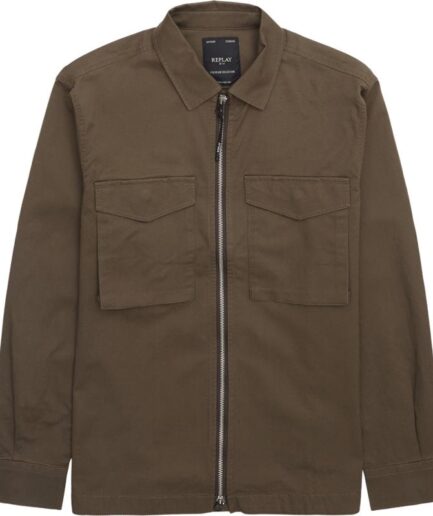 Replay  Cotton Twill FullZip Skjorte